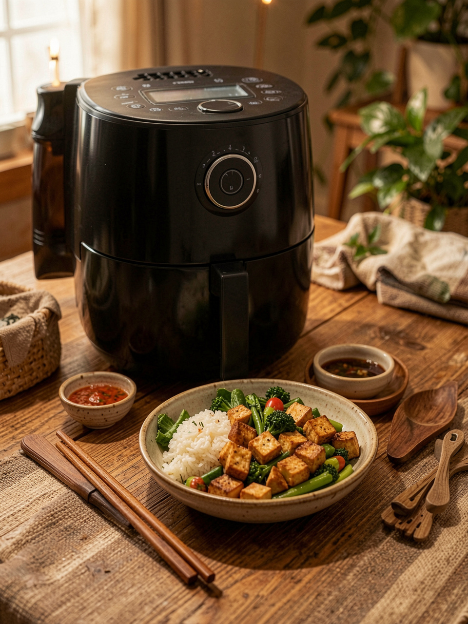 Air fryer tofu