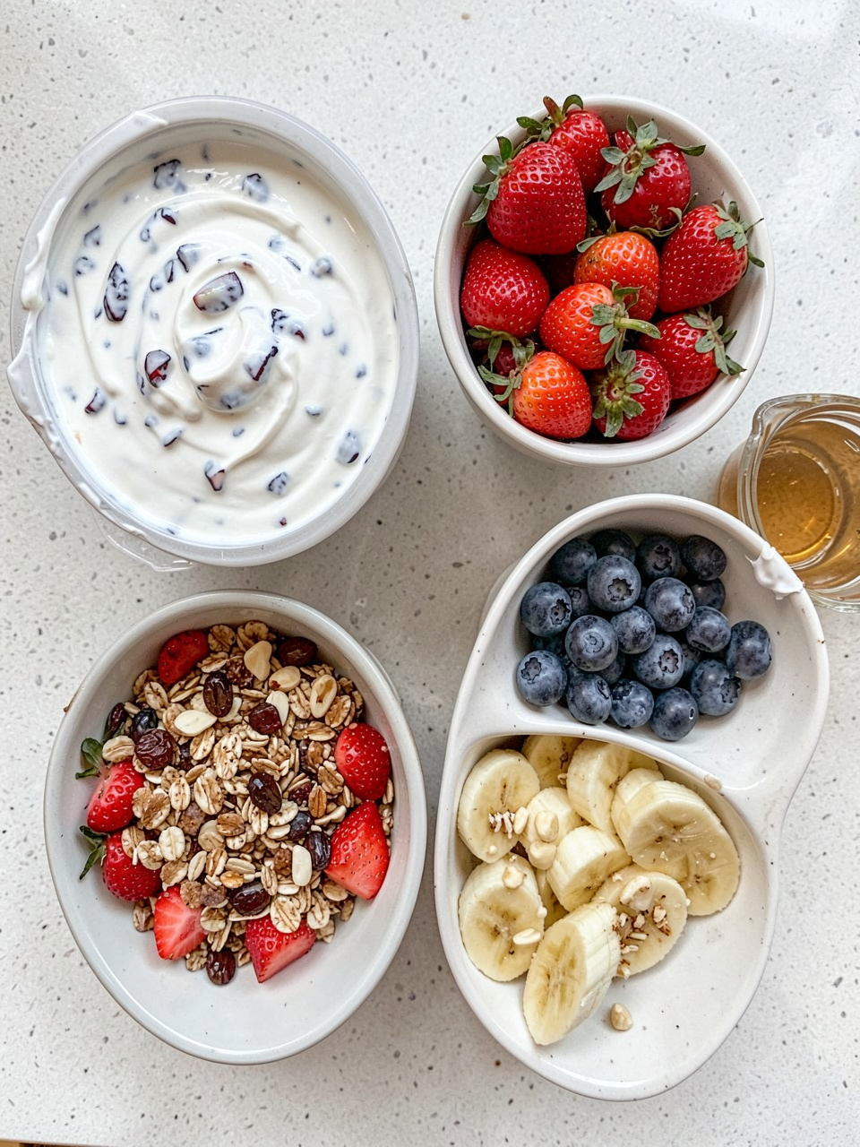 Discover easy no cook breakfast ideas for summer with this refreshing yogurt fruit granola bowl recipe. A quick, healthy breakfast ready in minutes.