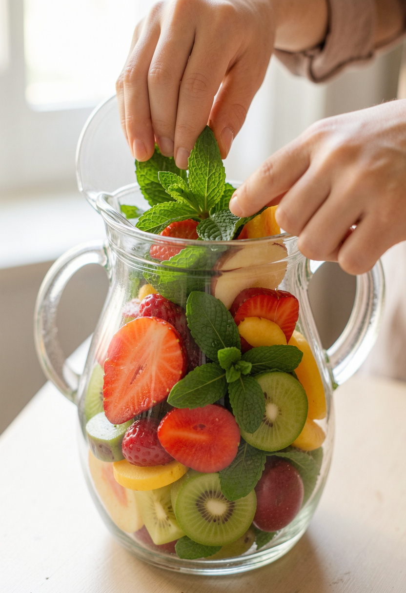  Fruit infused water