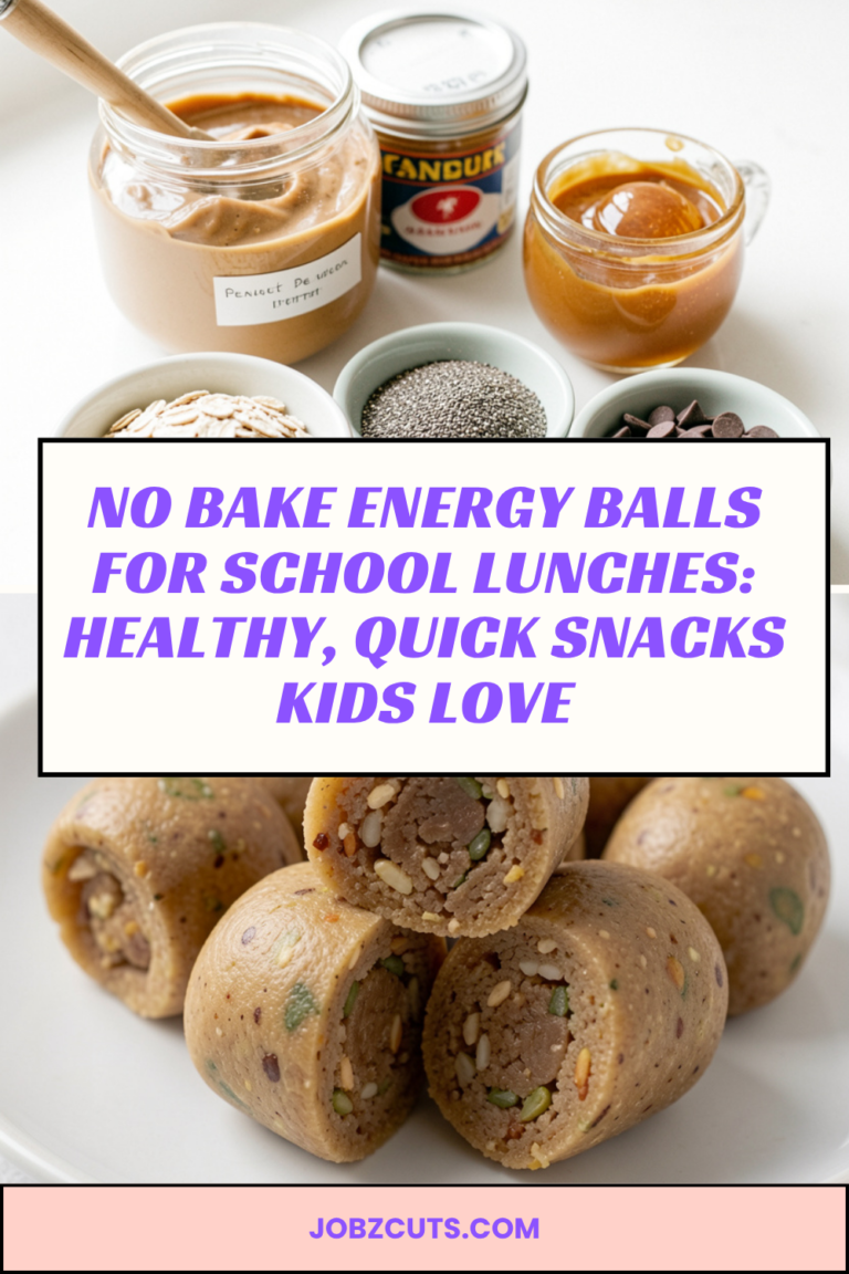 No Bake Energy Balls for School Lunches: Healthy, Quick Snacks Kids Love