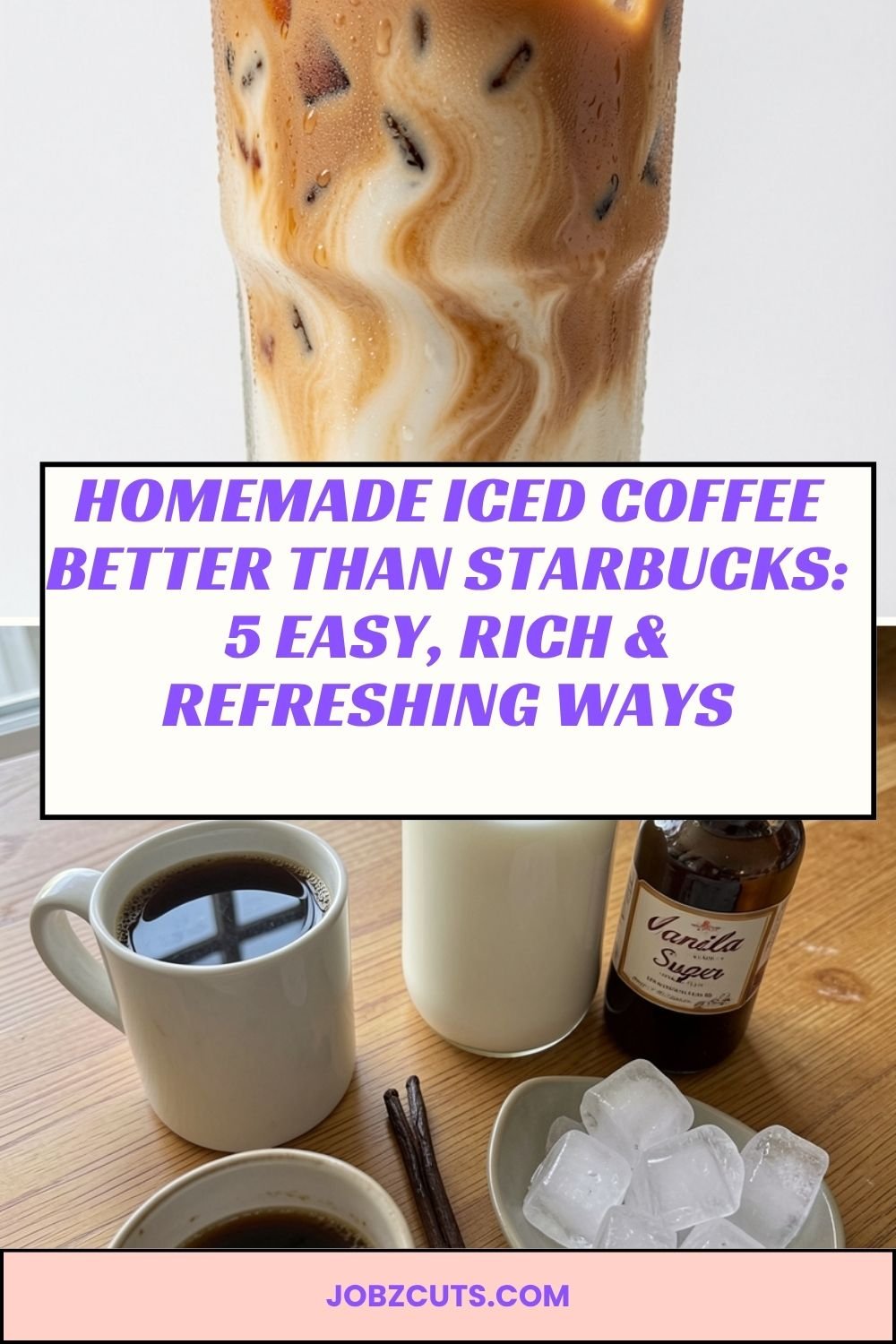 Homemade iced coffee