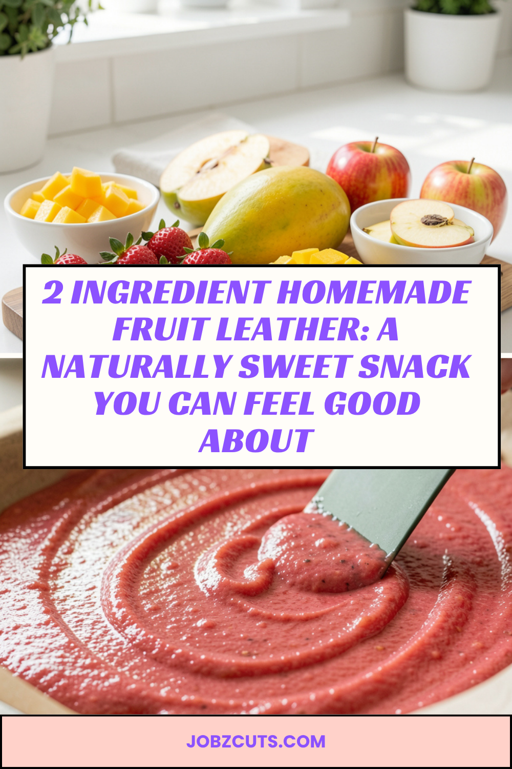 Homemade fruit leather