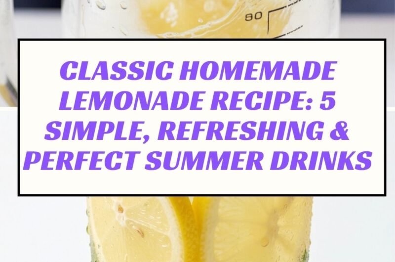Homemade lemonade